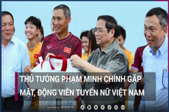 Thủ tướng Phạm Minh Chính động viên tuyển nữ Việt Nam: 